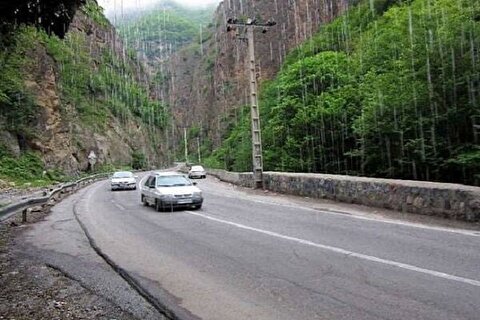 جاده کندوان به سمت تهران یکطرفه شد