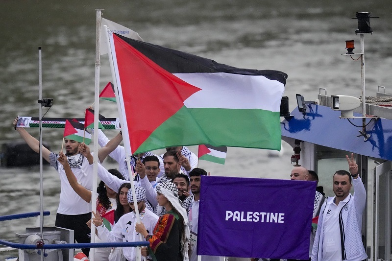 المپیک پاریس، میدان دفاع از غزه و فلسطین