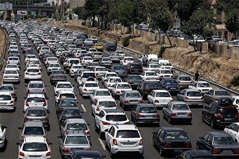 ترافیک سنگین در آزادراه های البرز