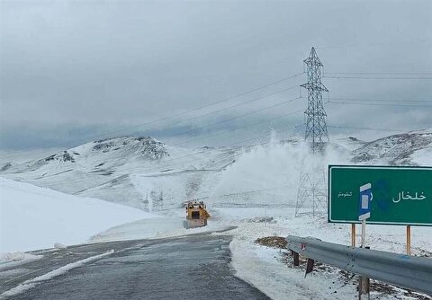 محور پونل - خلخال به دلیل کولاک مسدود شد