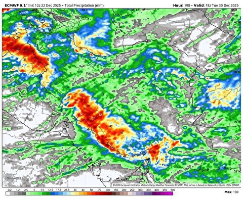 ورود سامانه بارشی جدید به کشور از امشب؛ بارش برف و باران در ۱۵ استان