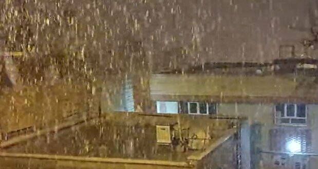 ببیند/ بارش شدید برف در این شهر استان فارس