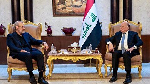 وزیر خارجه عراق در دیدار با لاریجانی: امنیت ایران بخش اساسی از امنیت کل منطقه به شمار می‌آید