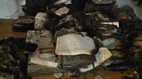 دستگیری اغتشاشگرانی که مسجدی را به آتش کشیدند