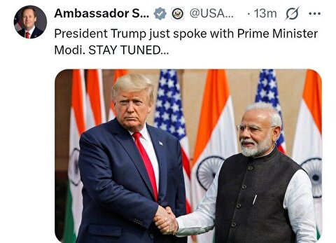 ترامپ و نخست وزیر هند رایزنی کردند