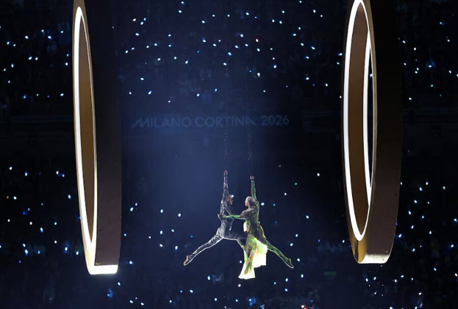 عکس/ مراسم افتتاحیه المپیک زمستانی میلانو کورتینا