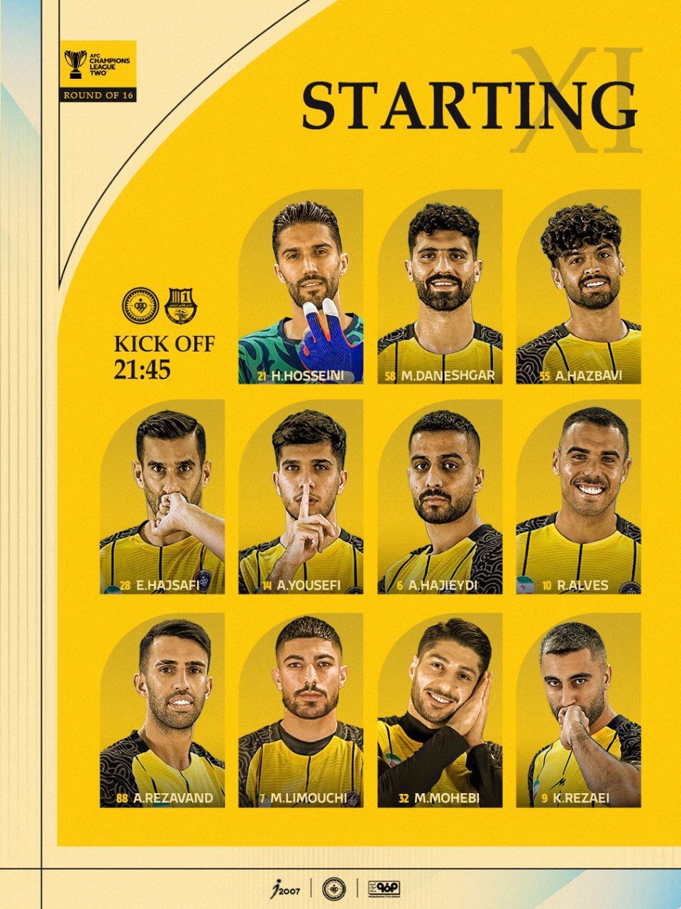 ترکیب سپاهان مقابل الاهلی دوحه ترکیب سپاهان مقابل الاهلی دوحه