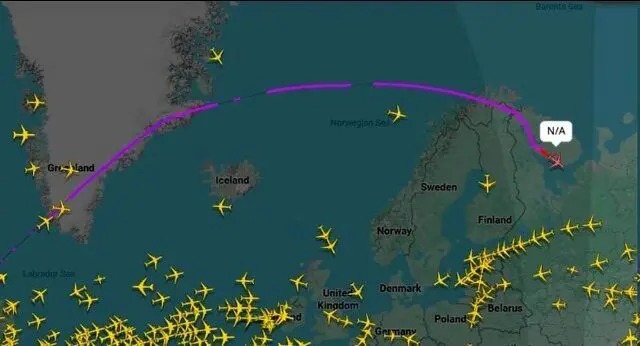 هواپیمای آمریکا در آسمان روسیه از رادار محو شد هواپیمای آمریکا در آسمان روسیه از رادار محو شد
