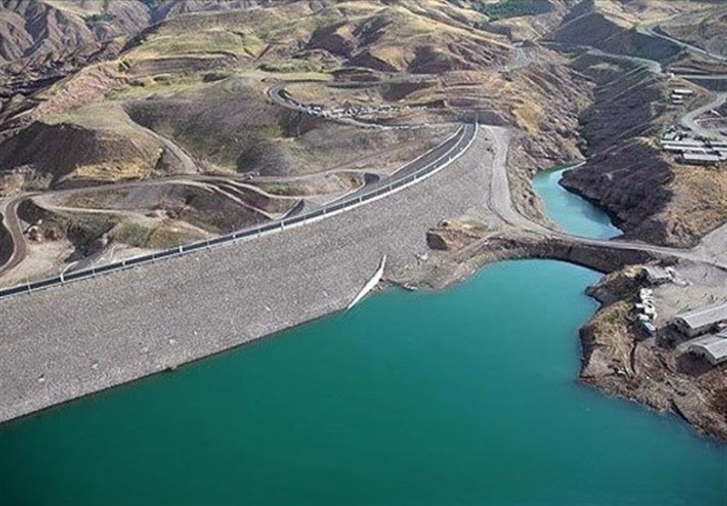 خالی شدن آب سد طالقان شدت گرفت