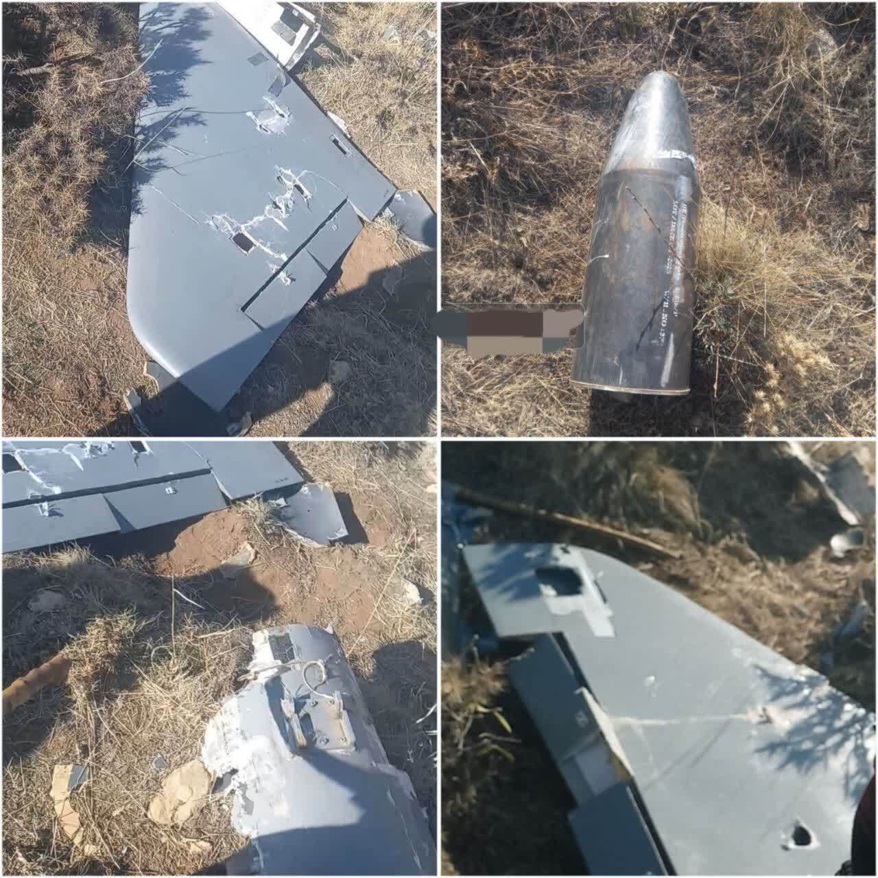 انهدام پهپاد اسراییلی در ارتفاعات روستای گلدره + عکس