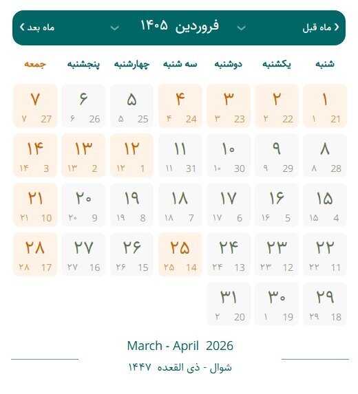 نوروز ۱۴۰۵ چه زمانی آغاز میشود؟ + ساعت تحویل سال نوروز ۱۴۰۵ چه زمانی آغاز میشود؟ + ساعت تحویل سال