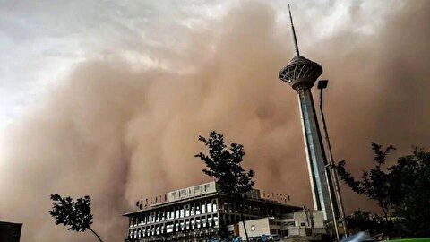 هشدار قرمز: طوفان و گردوخاک تهران را فراگرفت!