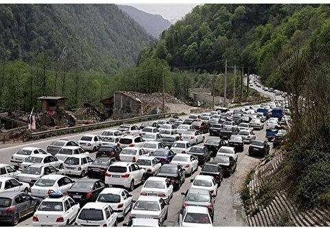 ترافیک سنگین در محورهای شمالی