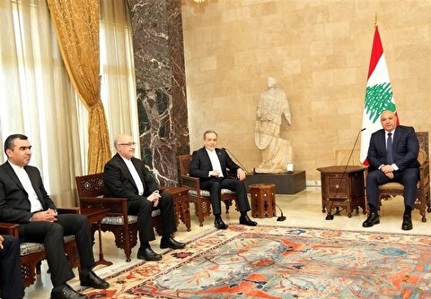 دیدار عراقچی با رئیس جمهور لبنان