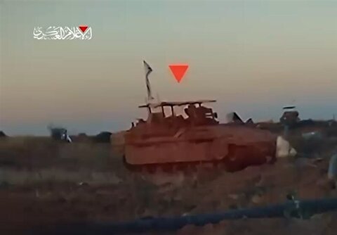 حمله غافلگیرکننده قسام/ تانک مرکاوا منهدم شد!