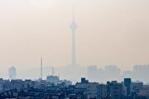 وضعیت هوای تهران نارنجی و آلوده است