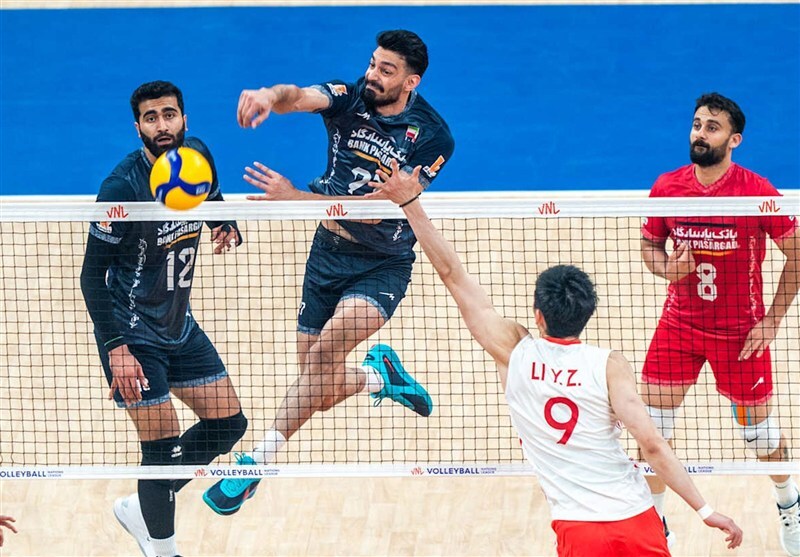 پیروزی قاطع تیم ملی والیبال ایران مقابل چین