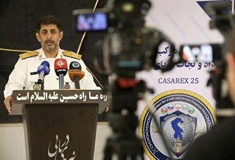 امیر دریادار رزاقی: رزمایش مرکب امداد نجات دریای خزر در دو فاز ساحلی و دریایی برگزار می‌شود