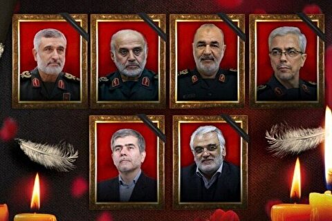 اعلام زمان برگزاری مراسم تشییع فرماندهان شهید نیرو‌های مسلح