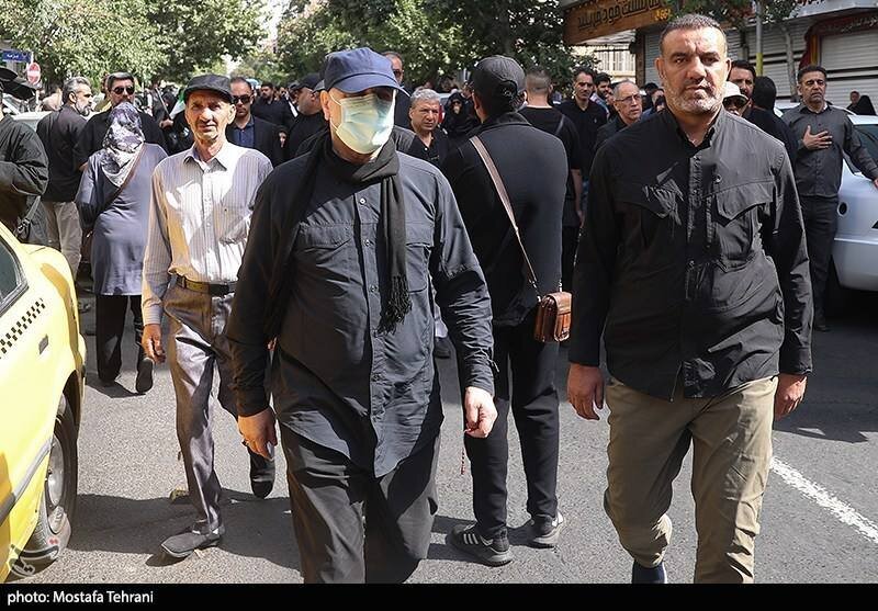عکس / حضور قالیباف با کلاه در مراسم باشکوه تشییع شهدای اقتدار