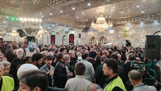 پیکر سپهبد شهید سلامی و سردار شانه‌ئی در حرم حضرت عبدالعظیم حسنی (ع) به خاک سپرده شد
