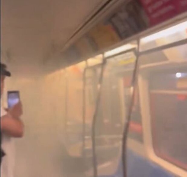 ویدیو| واگن قطار در آمریکا طعمه حریق شد/ رسانه‌ها سکوت کردند