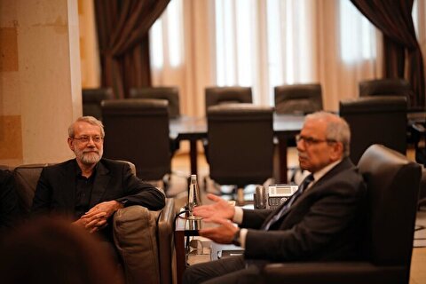 لاریجانی با نخست وزیر لبنان دیدار و گفت‌و‌گو کرد