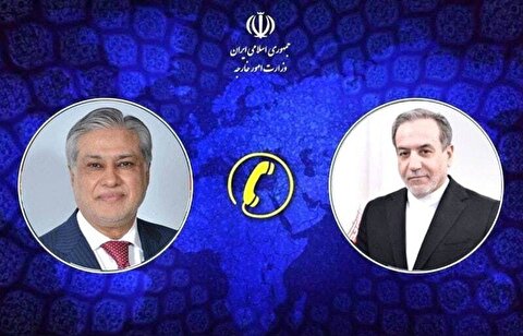 تاکید عراقچی بر ضرورت پایان فاجعه انسانی در غزه در گفت‌وگو با معاون وزیر خارجه پاکستان