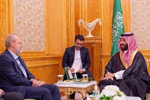 جزئیات دیدار لاریجانی با ولیعهد عربستان سعودی