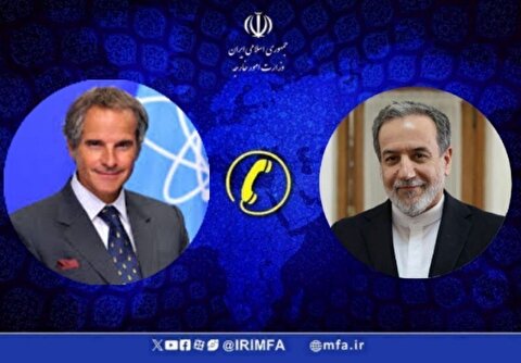 انتقاد عراقچی از فضای سیاسی شورای حکام آژانس در تماس با گروسی