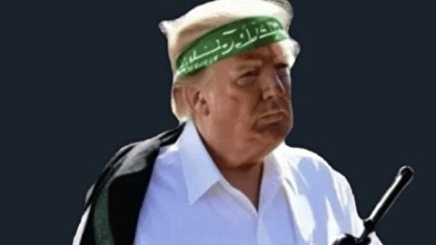 ترامپ با اسلحه و سربند سبز حماس/ ماجرا چیست؟