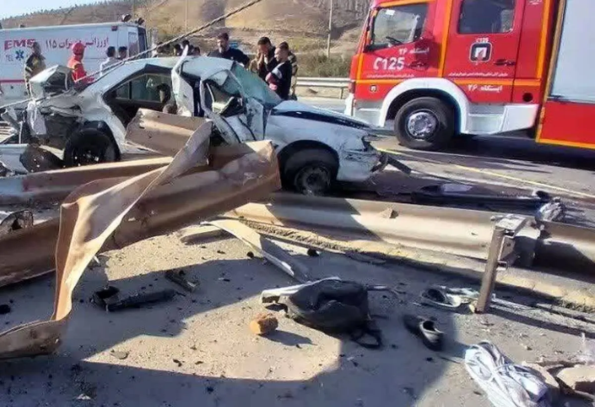 تصادف مرگبار در بزرگراه شهید بابایی تهران با ۶ کشته و مجروح