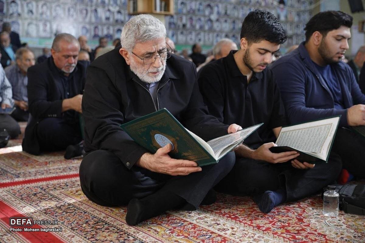 حضور سردار قاآنی در مراسم تشییع پیکر سردار افشار + عکس