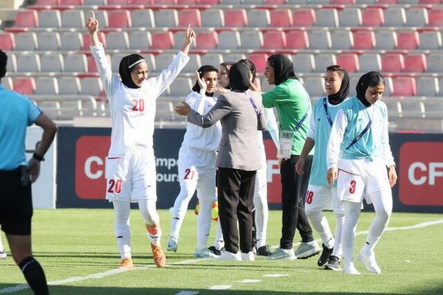 پیروزی دختران فوتبال ایران مقابل هند