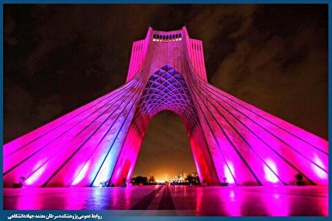 برج آزادی امشب صورتی می‌شود