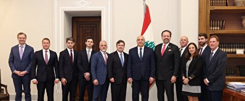 رئیس جمهور لبنان با هیئت آمریکایی دیدار کرد