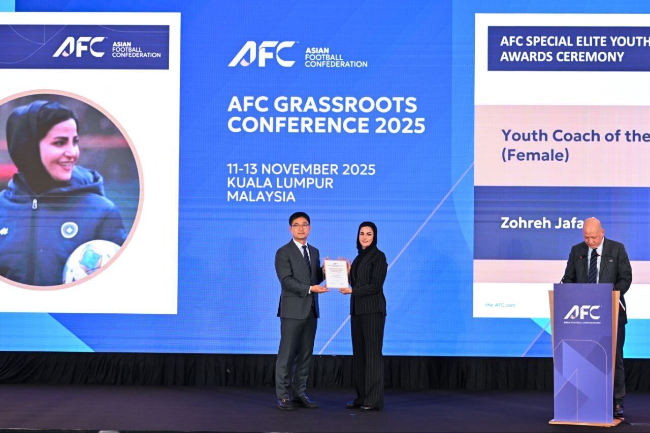 جعفری مربی زن جوان سال ۲۰۲۵ فوتبال آسیا شد