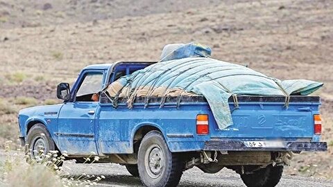 توقیف کاروان نیسان‌های قاچاقچی در رودان