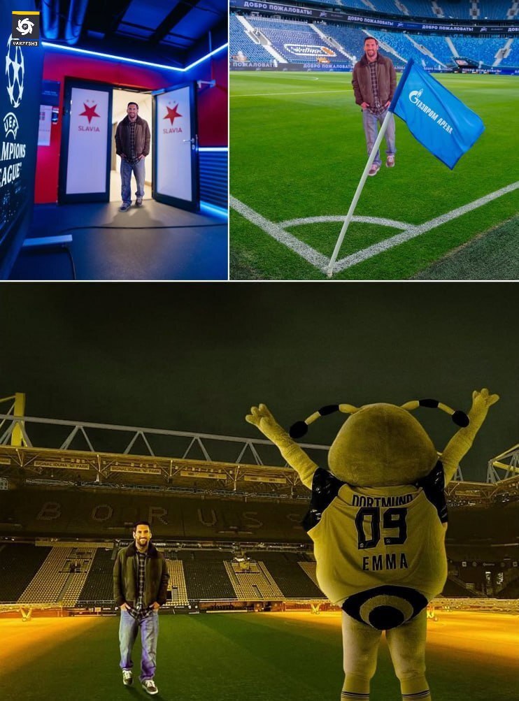 عکس / شوخی باشگاه دورتموند، زنیت و اسلاویاپراگ با بازگشت مخفیانه مسی به نیوکمپ