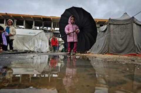 هشدار در غزه درباره غرق خانواده‌ها به دلیل بارش باران