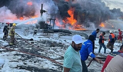 ۴ کشته و ۲۰ زخمی بر اثر انفجار مخازن سوخت در بصره
