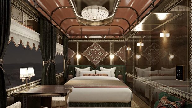 فیلم/ رونمایی از قطار لوکس «رویای صحرا» عربستان سعودی