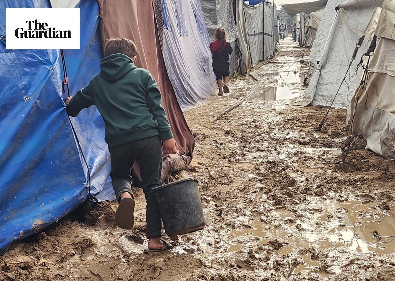 آوارگان فلسطینی نگران آغاز زمستان سخت