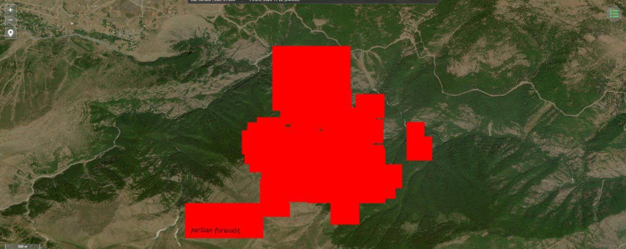 نقشه آتش‌سوزی جنگل هیرکانی/ پهپاد‌های حرارتی وارد جنگل‌های الیت شدند + تصاویر