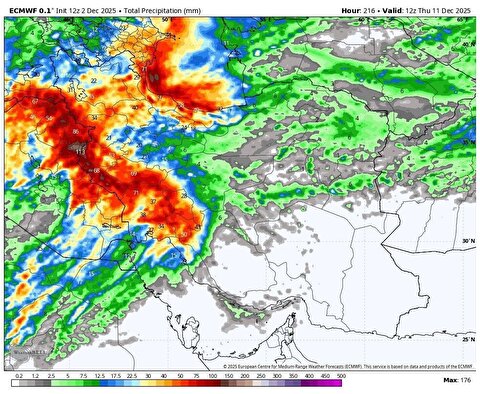 پیش‌بینی ۱۰ روز بارانی و برفی؛ آماده‌باش در غرب ایران