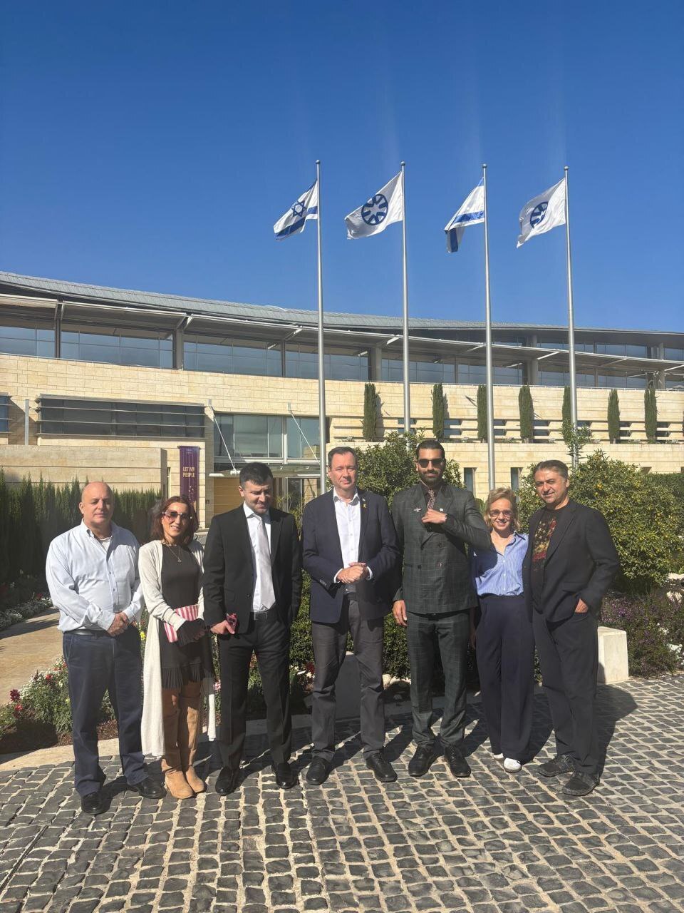 عکس / سفر کاترین شکدم به اسراییل و بازدید امروز او از وزارت خارجه اسرائیل