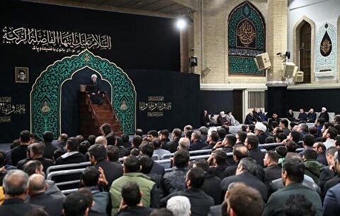 برپایی مراسم عزاداری شب شهادت حضرت زهرا (س) در حسینیه امام خمینی (ره)