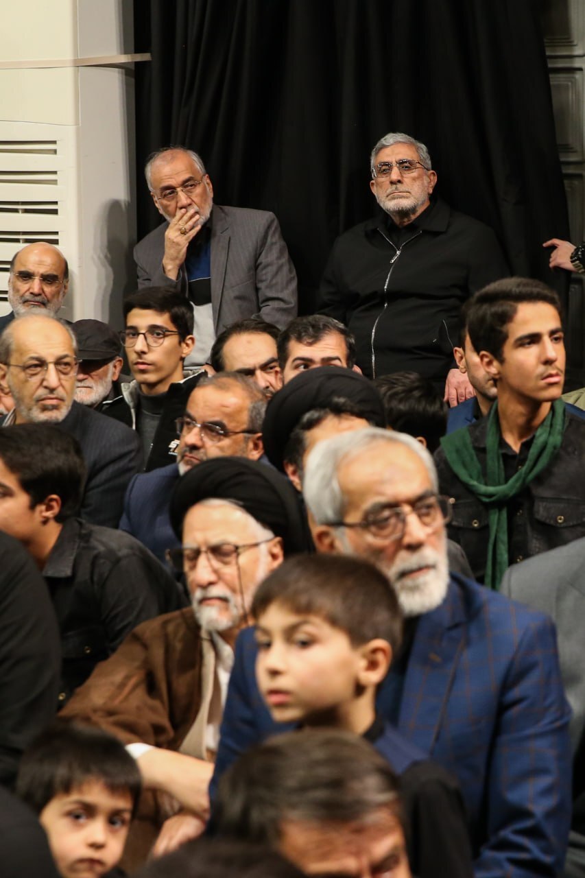 عکس / حضور سردار قاآنی در مراسم امشب حسینیۀ امام خمینی (ره)