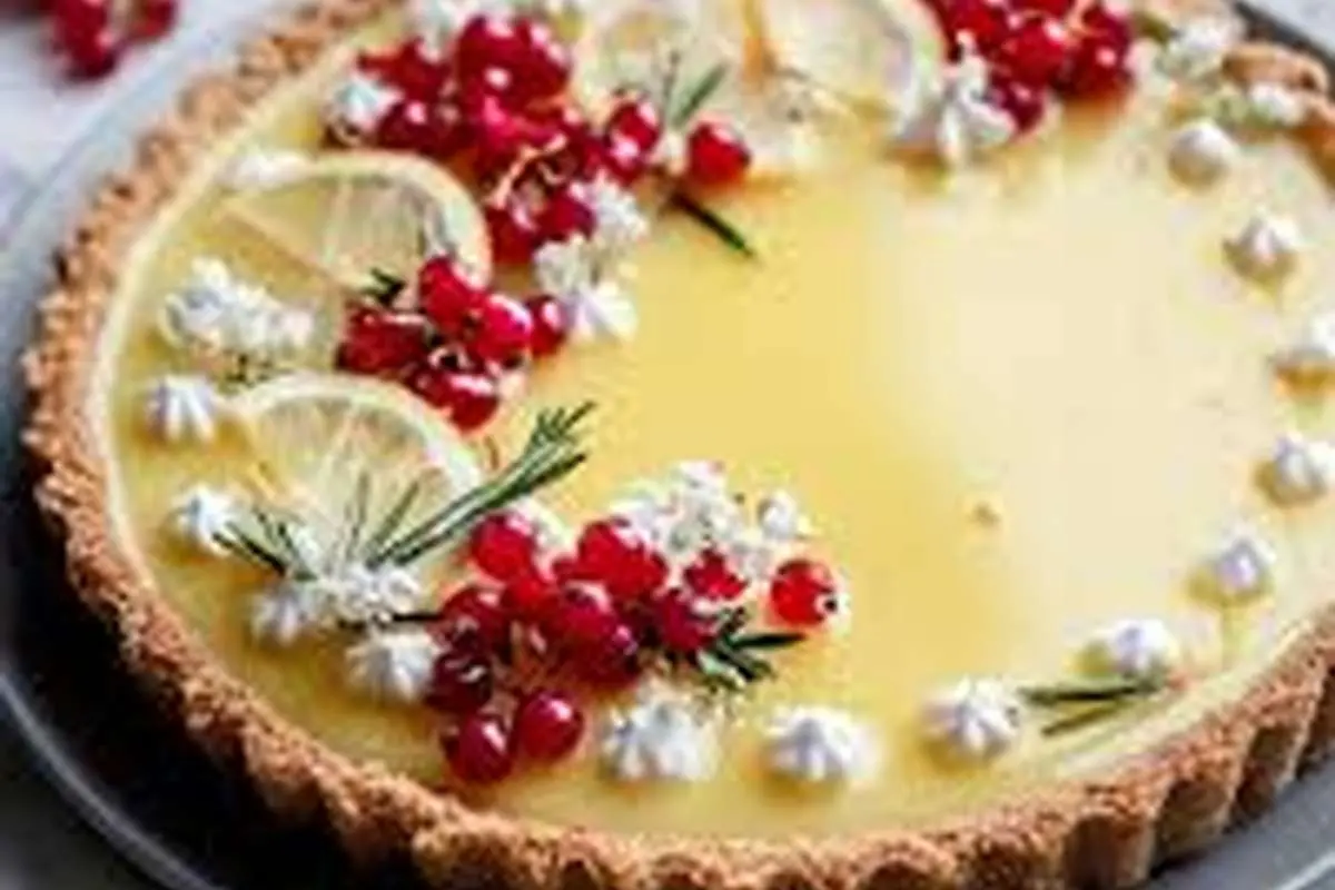 طرز تهیه دسر بیسکوییت و انار با کرم لوتوس ویژه شب چله