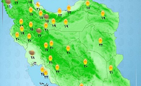 بارش‌های پراکنده در راه؛ آلودگی هوا ماندگار است